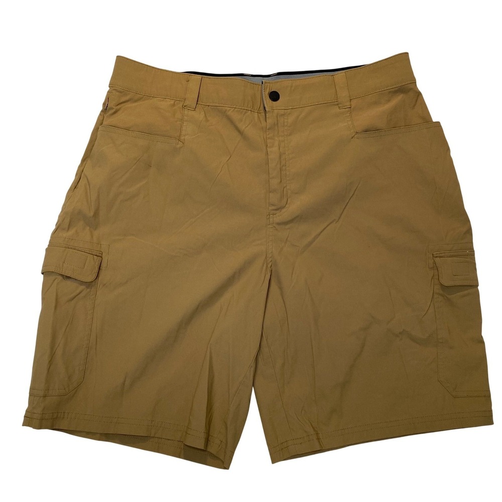 Orvis Cargo Shorts Khaki Tan Nylon‎ Spandex Men's Size 38 Outdoor